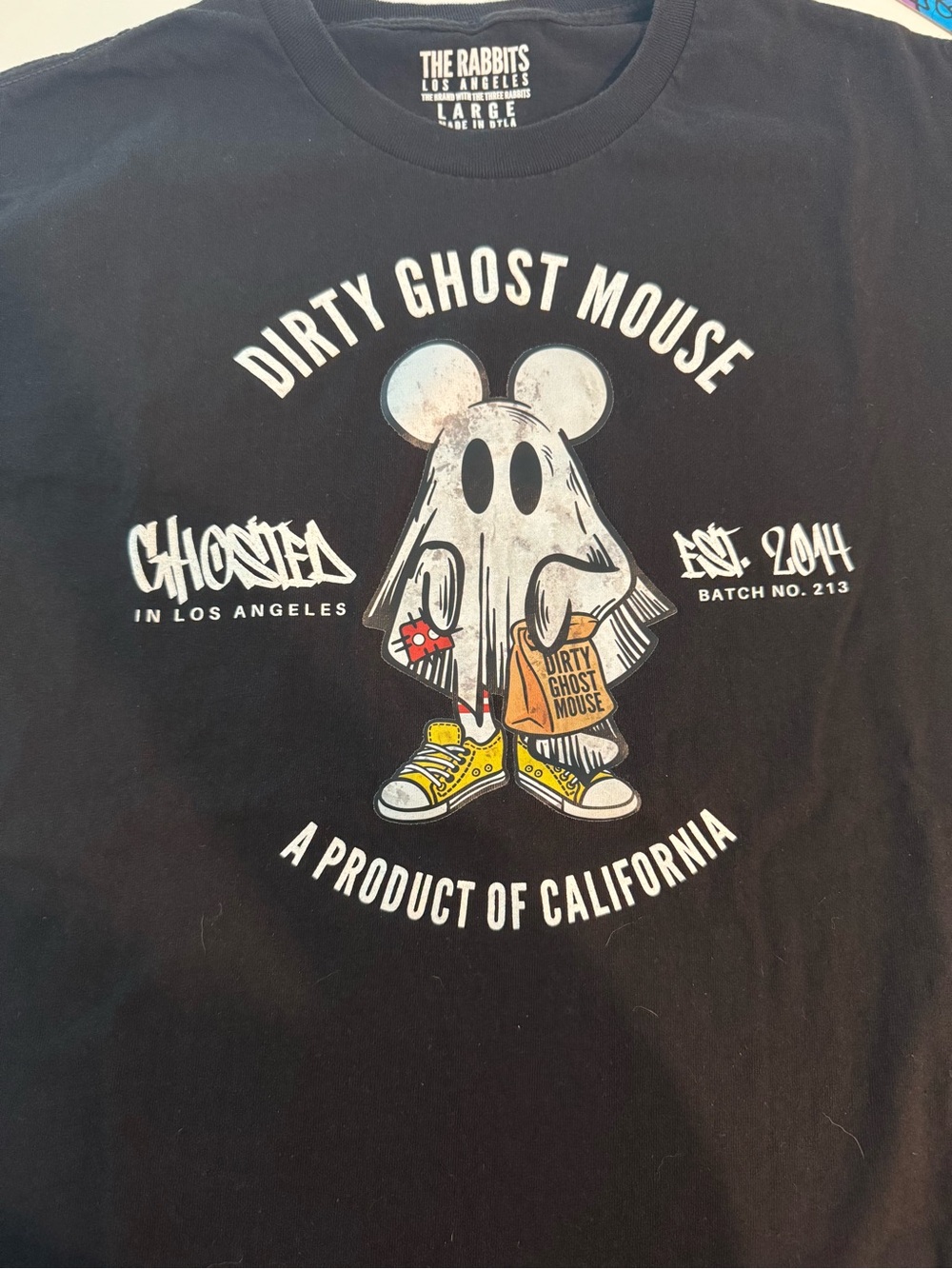 Dirty Ghost Mouse Graphic Tee by The Rabbits